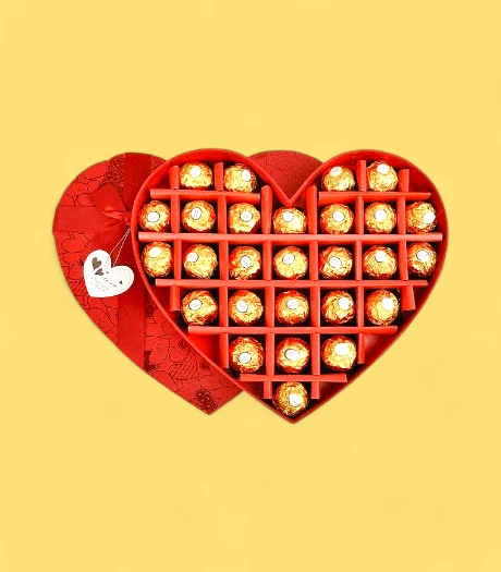 Valentines Chocolate Heart Boxes