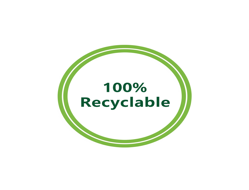 100% recyclable