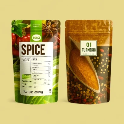 Custom Printed Spices Packaging