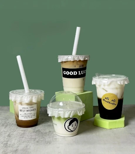 Disposable Iced Coffee Cups with Lids
