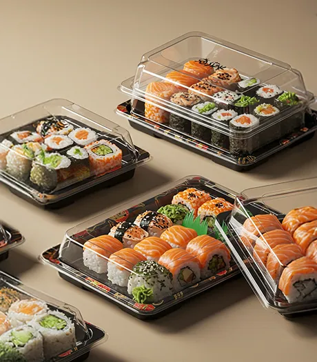 Sushi Containers with Lids