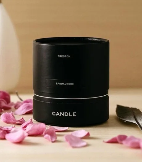 Black Paper Candle Tubes