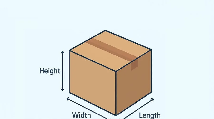 length width height